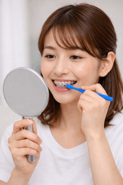 ワイヤー矯正中の虫歯になりにくい歯の磨き方