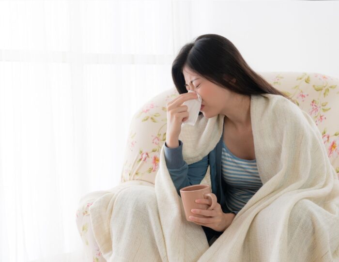 開咬の歯並びをそのままにしておくと、口呼吸になりやすく、風邪をひきやすくなる